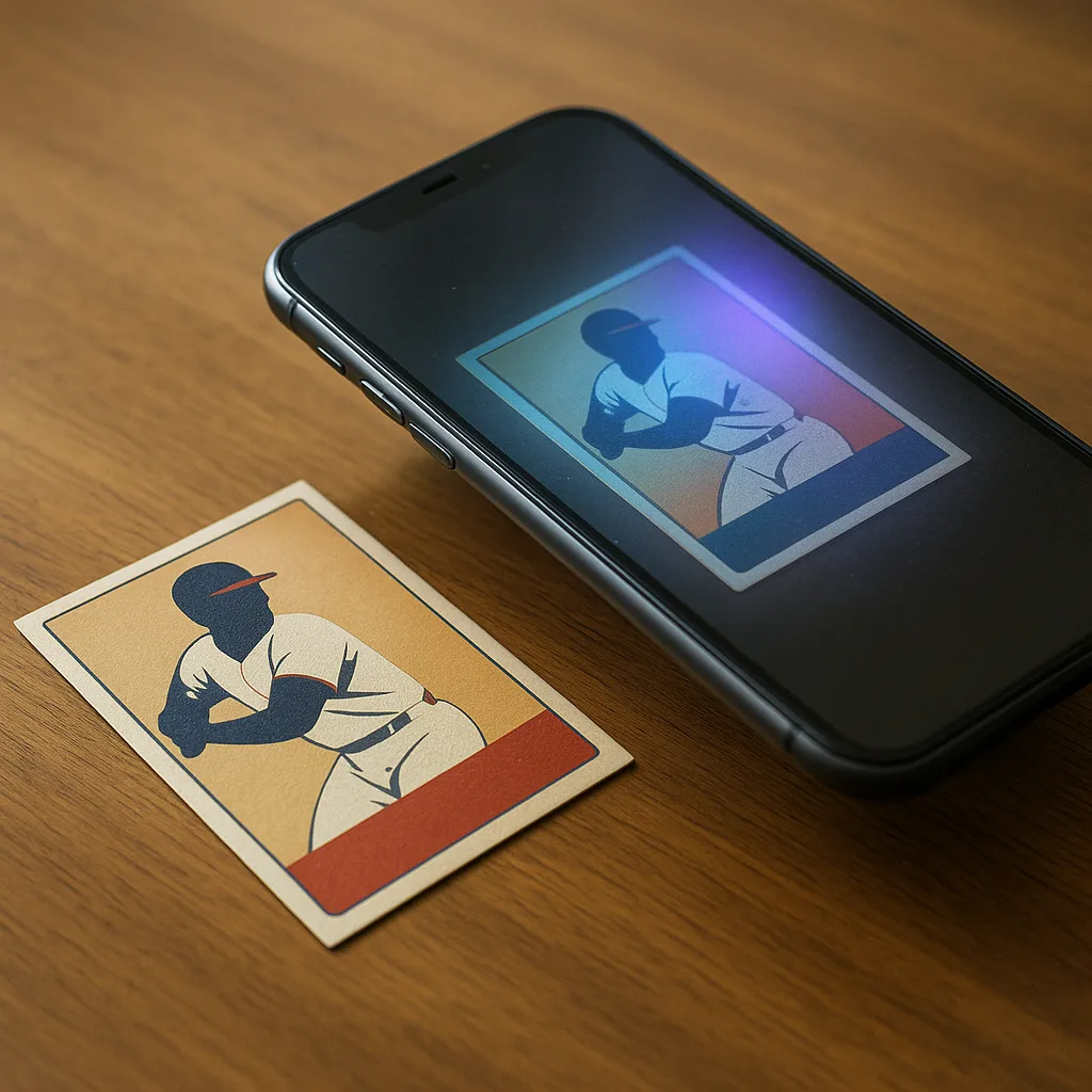 Inside Box Breaks: Blasters, Hobby & Group — scanning a card with the Orvik app
